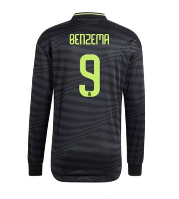 Real Madrid Karim Benzema #9 Tredjedrakt 2022-23 Langermet